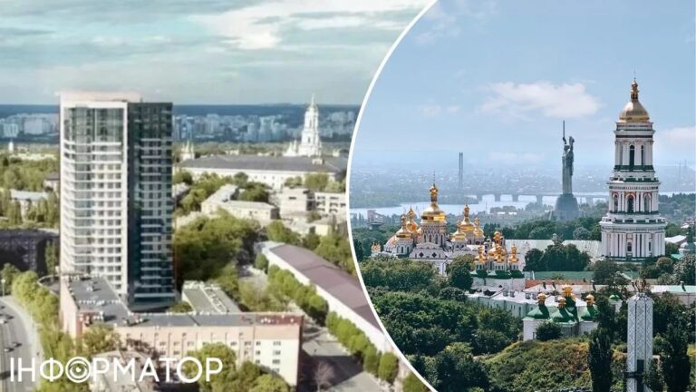 У Києві арештували будмайданчик навпроти Лаври, де хочуть звести 80-метрове одоробло