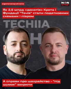 Маска меценатства: як $60 млн «донатів» Крота та «Течії» стали ширмою для податкових схем і криптошахрайства.