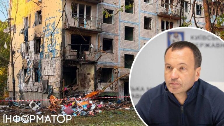 Кожен обстріл Києва балістикою наносить місту збитків на 300-500 мільйонів – Петро Пантелеєв