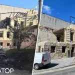 На Лук’янівці розбирають будівлю Поліційної дільниці, зруйнованої балістикою в липні